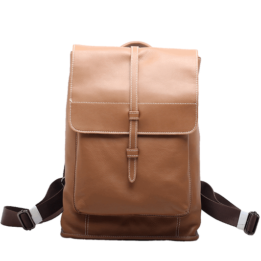 Premium Leather Laptop Backpack Business Travel Bag Woyaza