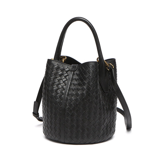 Stylish Leather Handwoven Tote