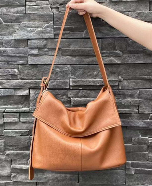 Vintage Leather Shoulder Bag Capacity Woyaza