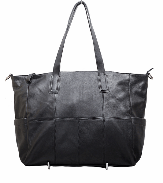 Vintage Leather Tote Bag for Women woyaza