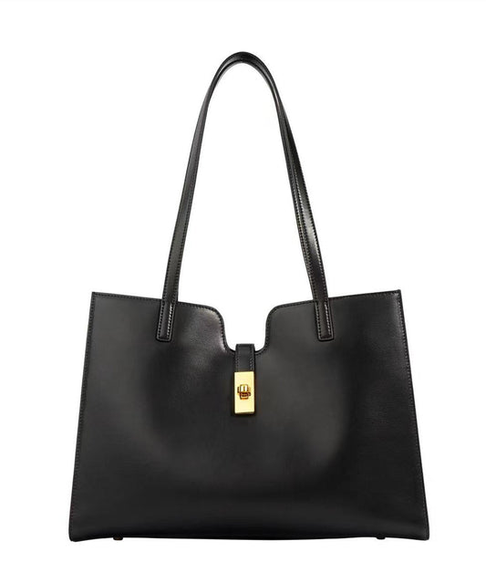 Genuine Leather Tote Bag for Ladies at Work Woyaza