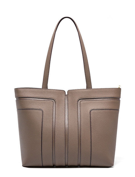 Elegant Leather Tote Bag for Women woyaza