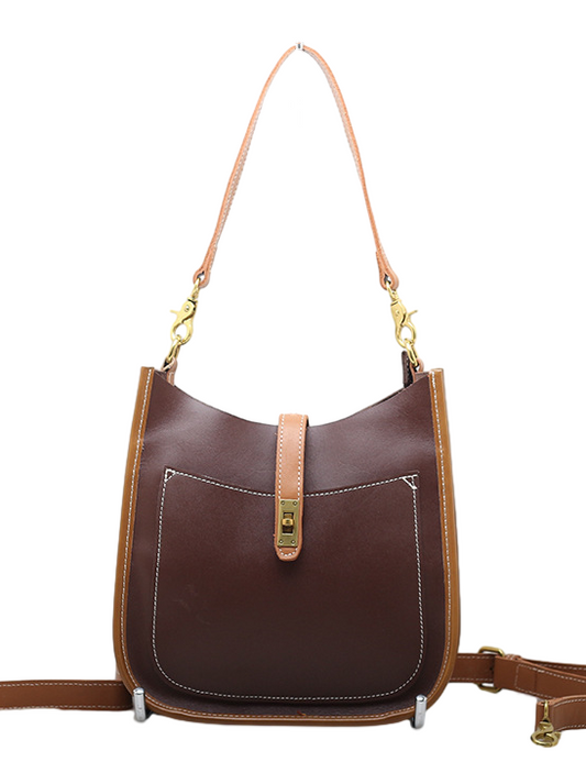 Vintage Leather Tote Bag for Women Woyaza