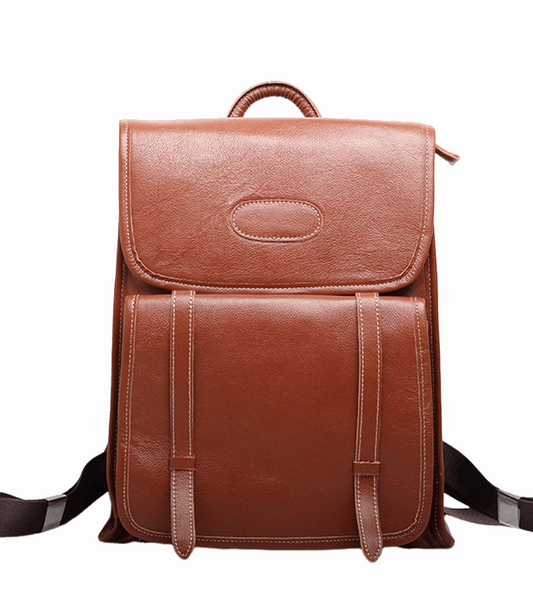 Leather Vintage Backpack Travel Woyaza