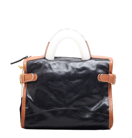 Vintage Leather Work Tote Bag for Women woyaza