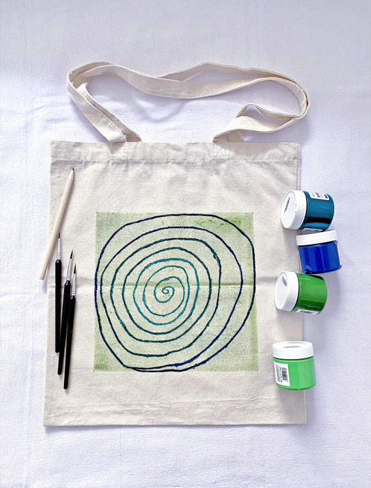 Soft natural light hitting the thick texture of a durable cream-colored carryall.