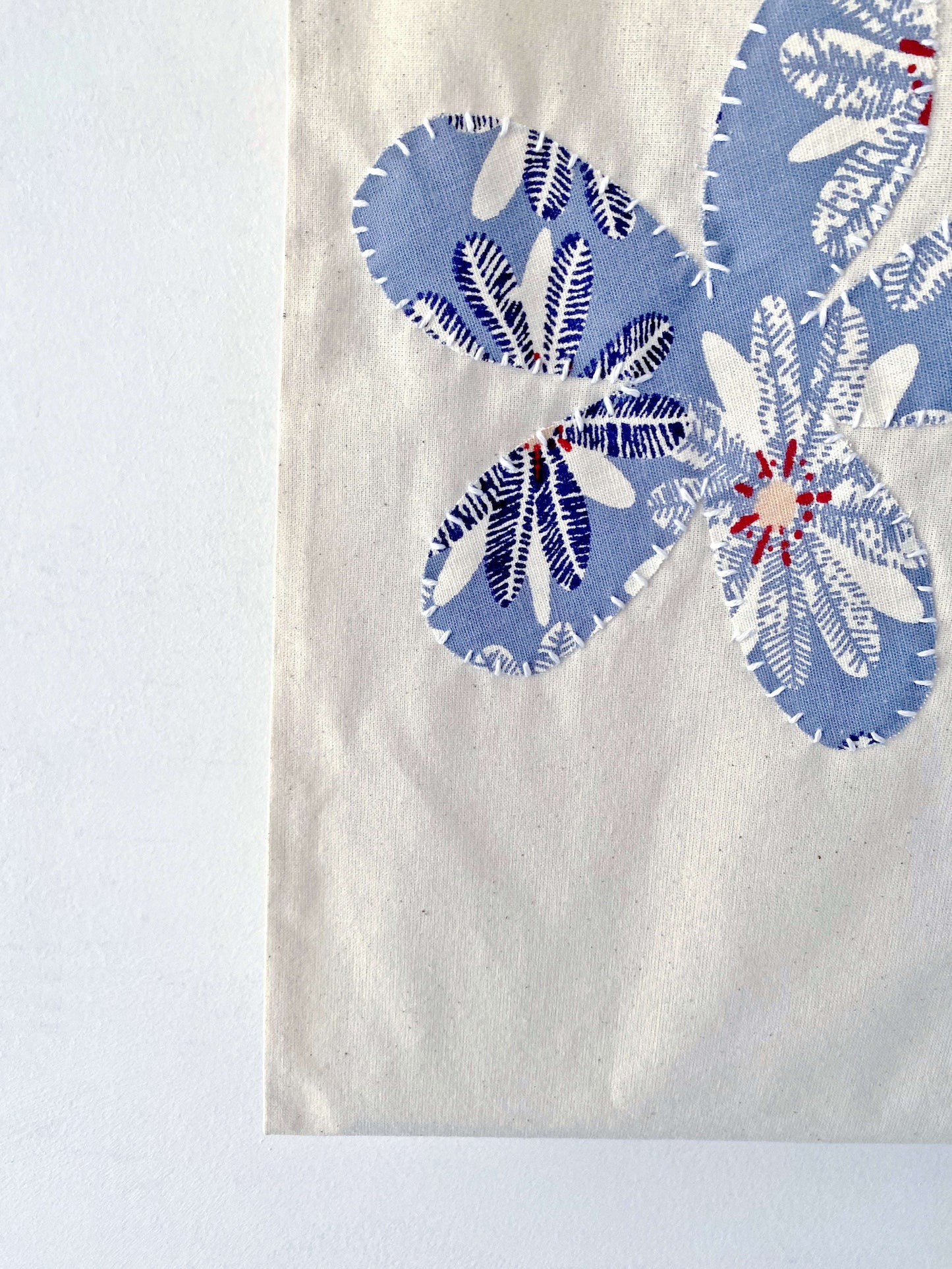 Patchwork detail cotton tote bag, often gifted to someone starting a slower, more mindful lifestyle with reusable essentials