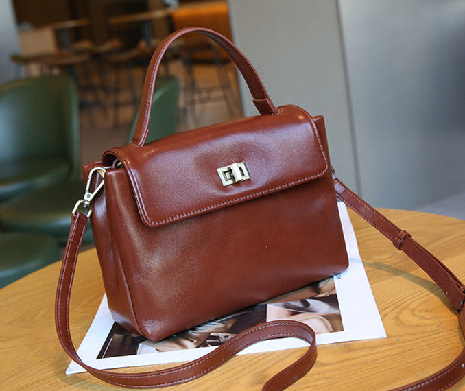 elegant soft-touch shoulder bag