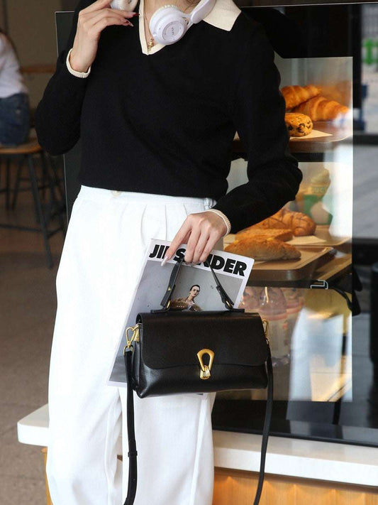 elegant flap handbag for women