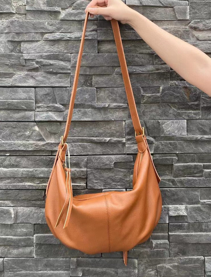 crescent shaped daily handbag