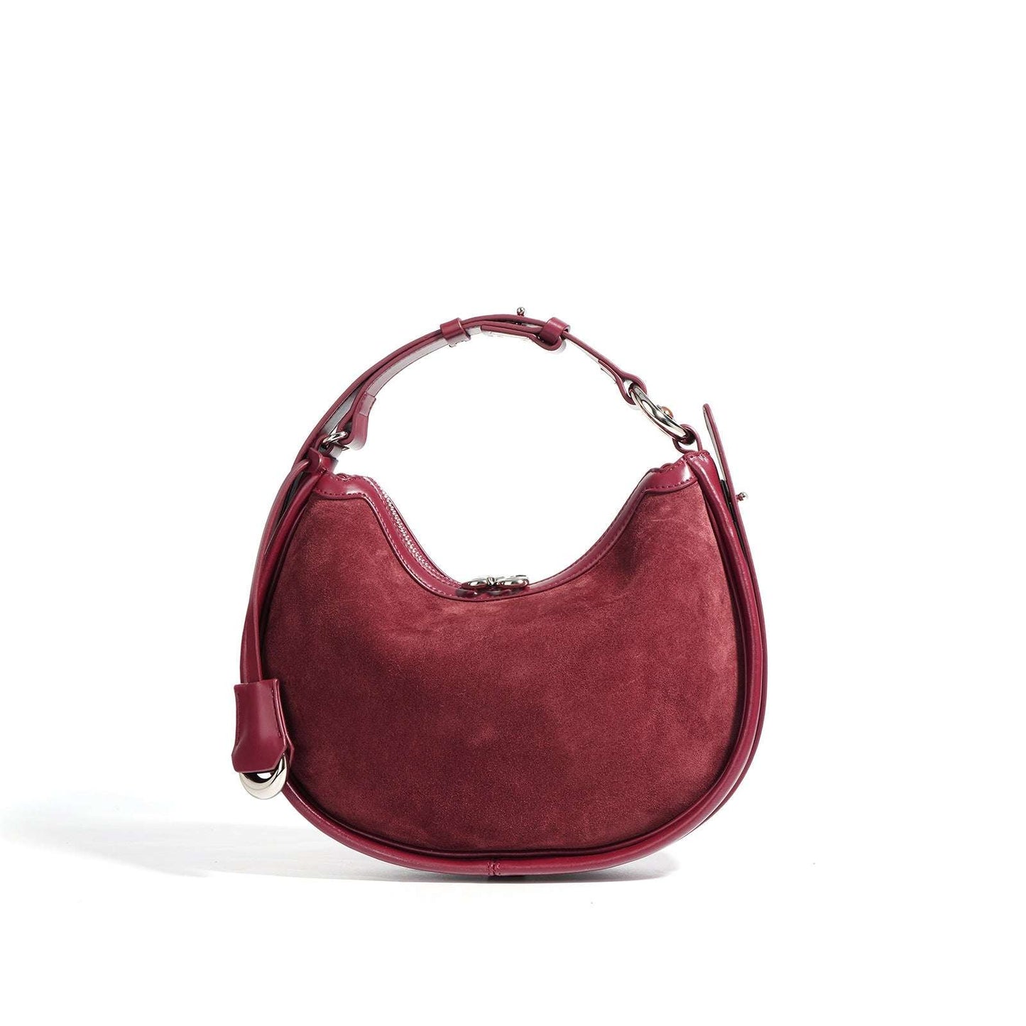 unique moon-shaped leather bag