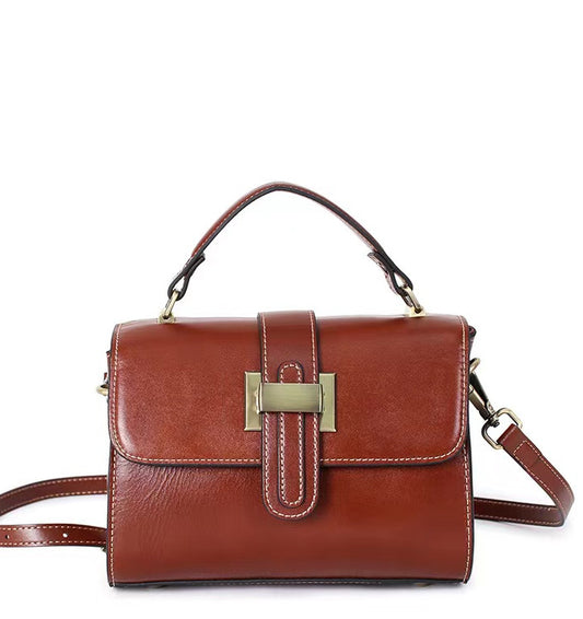 Genuine Leather Ladies Fashion Handbag Shoulder Crossbody Bag Purse woyaza
