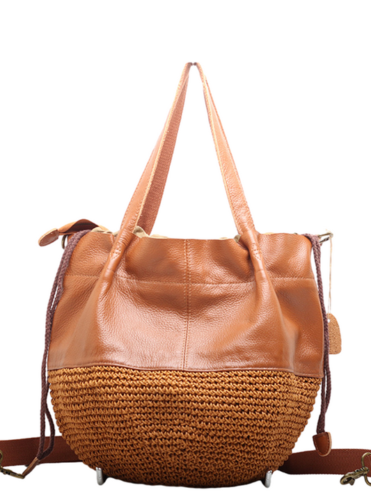 Leather Vintage Shoulder Bag for Women Woyaza
