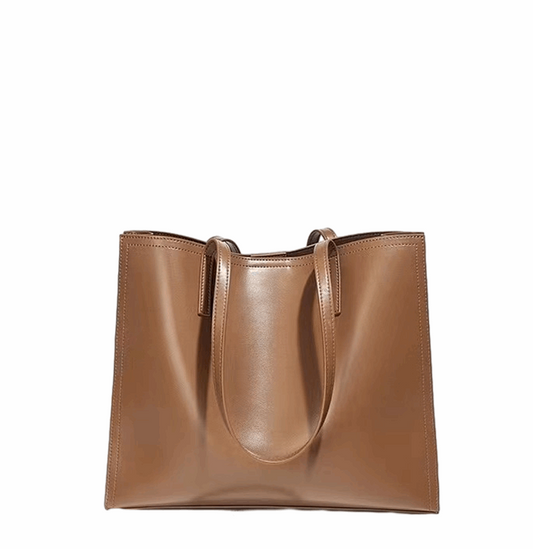 Large Capacity Soft Leather Shoulder Tote Bag