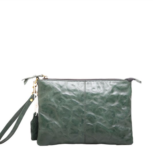 Vintage Leather Handbag Elegant Style Woyaza