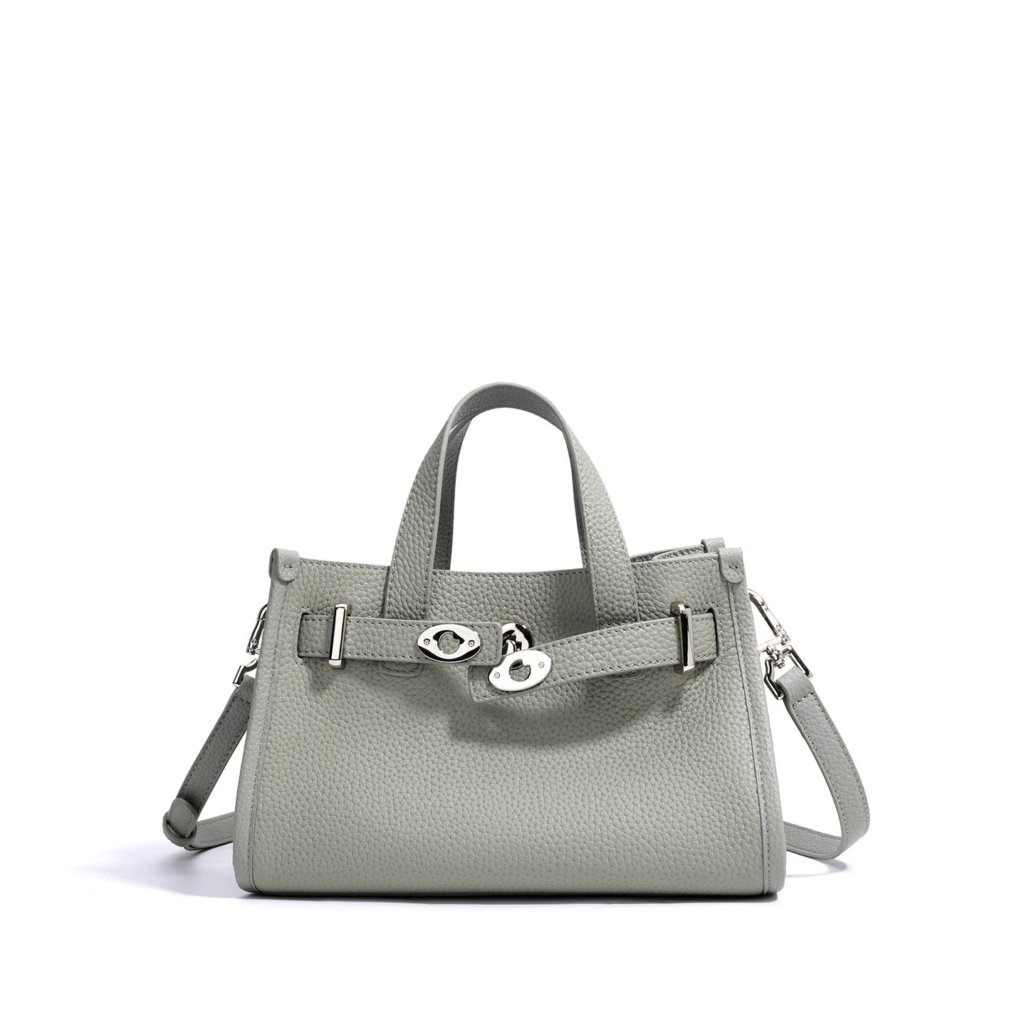 detail of stitching on mini handbag