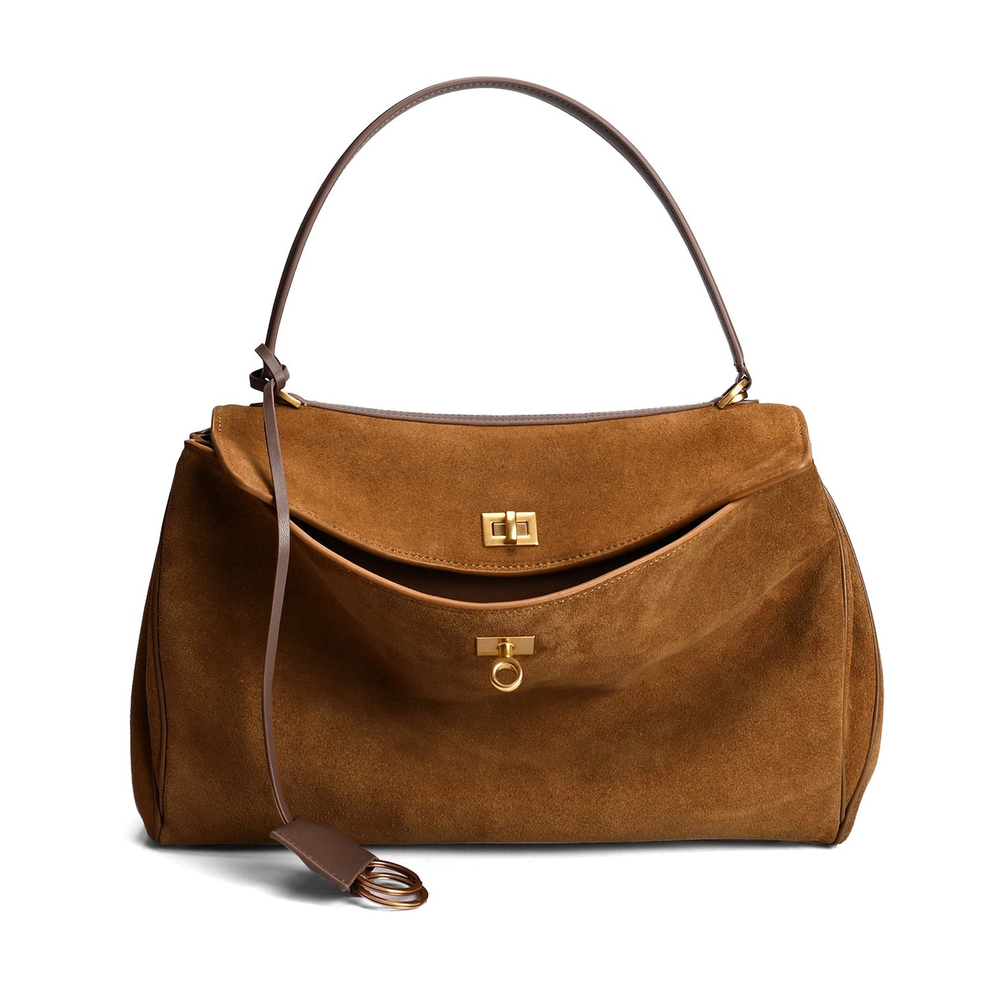 soft and spacious leather tote