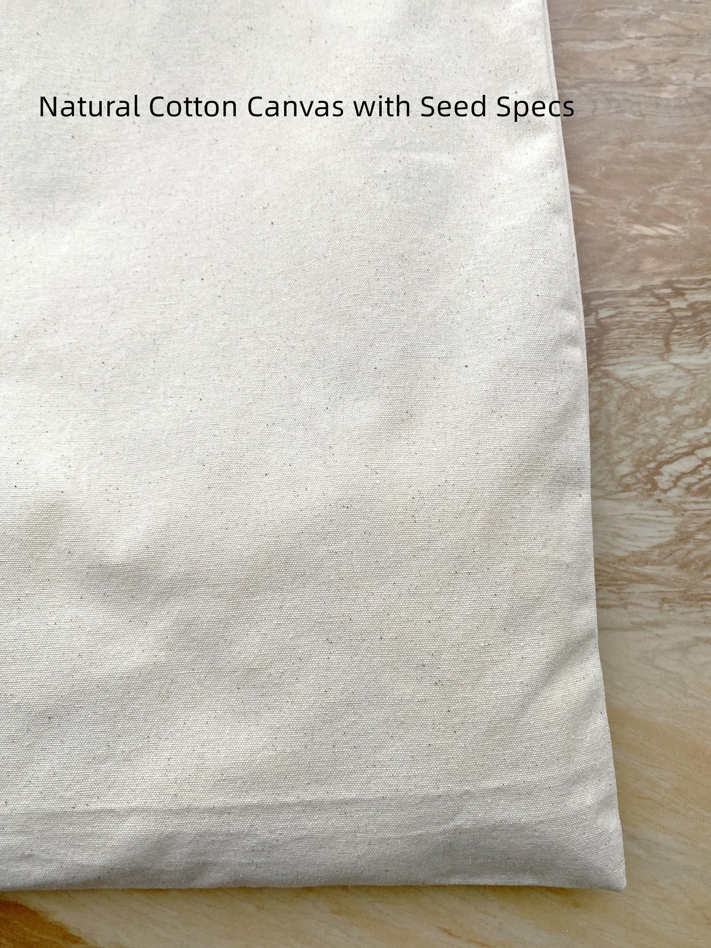 Authentic lived-in look of a cotton canvas bag after months of usage.