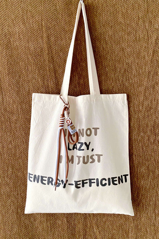 Eco-conscious gift idea featuring thoughtful handwritten messages on natural fabric