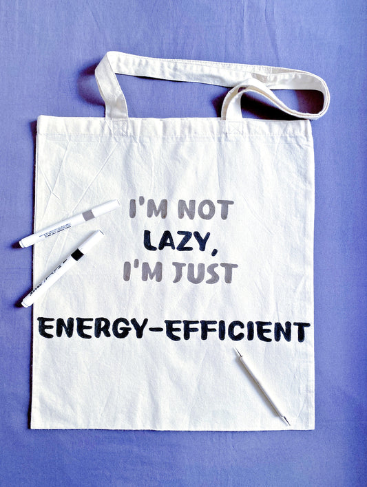 Soft cotton book bag gifted to a best friend who loves reading and meaningful words.