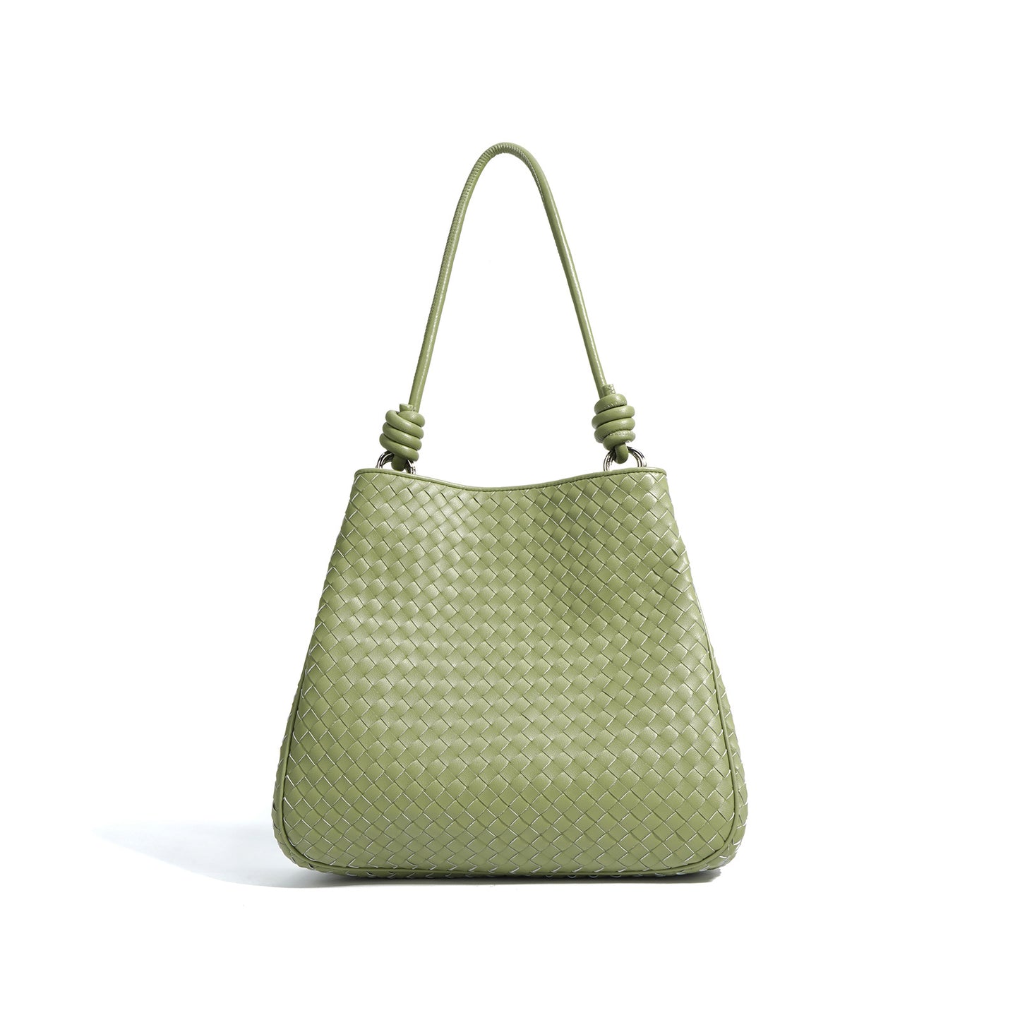 travel-ready woven shoulder tote