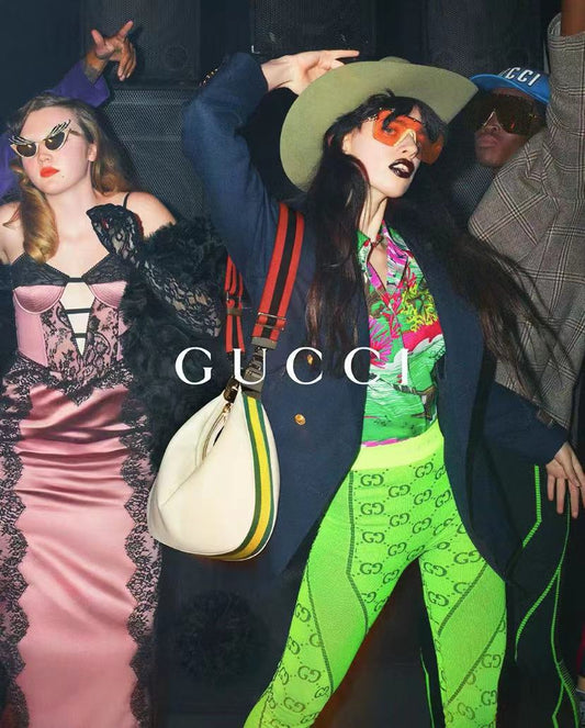 Gucci Jackie handbag featuring the curved silhouette and recognisable hardware of the classic design