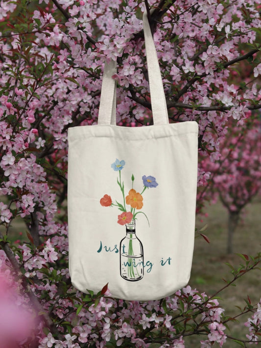 Trendy canvas crossbody bag with minimalist fashion style