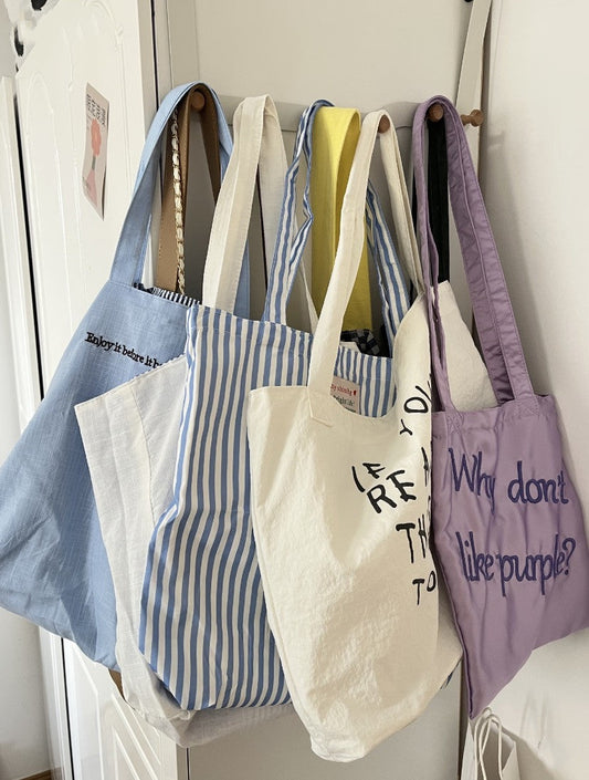 lightweight fabric tote bag used for daily errands with simple design