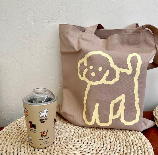 Close-up of an old canvas bag ready for recycling, demonstrating reuse and eco-friendly practices.