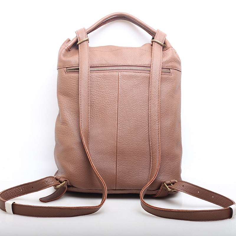 Elegant Leather Knapsack Woyaza