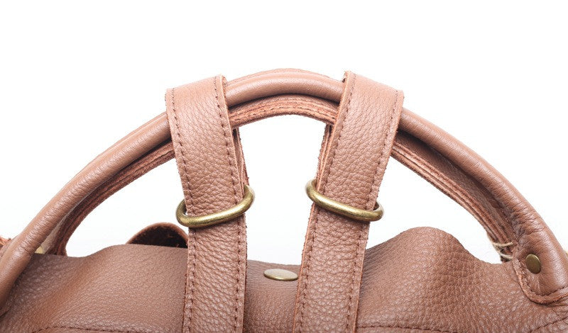 High-Quality Leather Travel Rucksack Woyaza