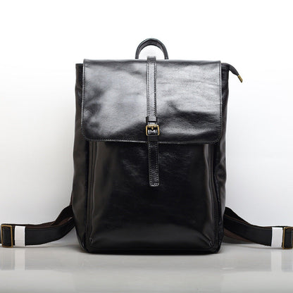 Practical Leather Bagpack for Daily Work and Travel Woyaza