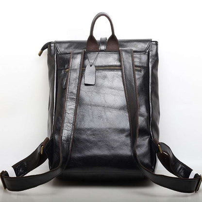 Executive Leather Laptop Backpack for Business Professionals Woyaza