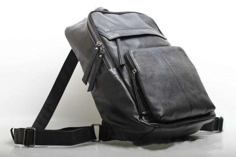 Stylish High Capacity Leather Backpack for Ladies woyaza
