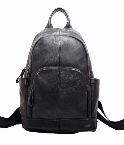 Leather Fashion Backpack Women Business Travel woyaza