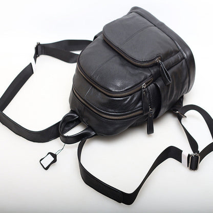 Trendy Leather School Backpack Women Business woyaza