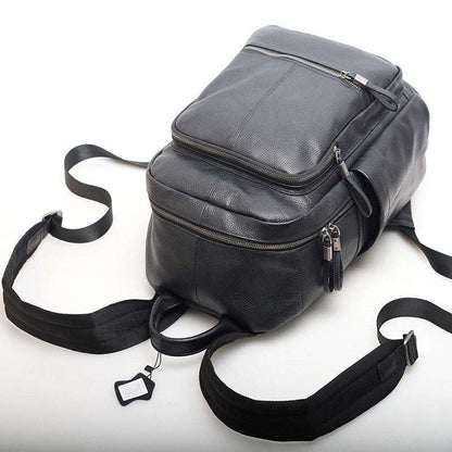 Trendy Genuine Leather Laptop Backpack Women's Woyaza