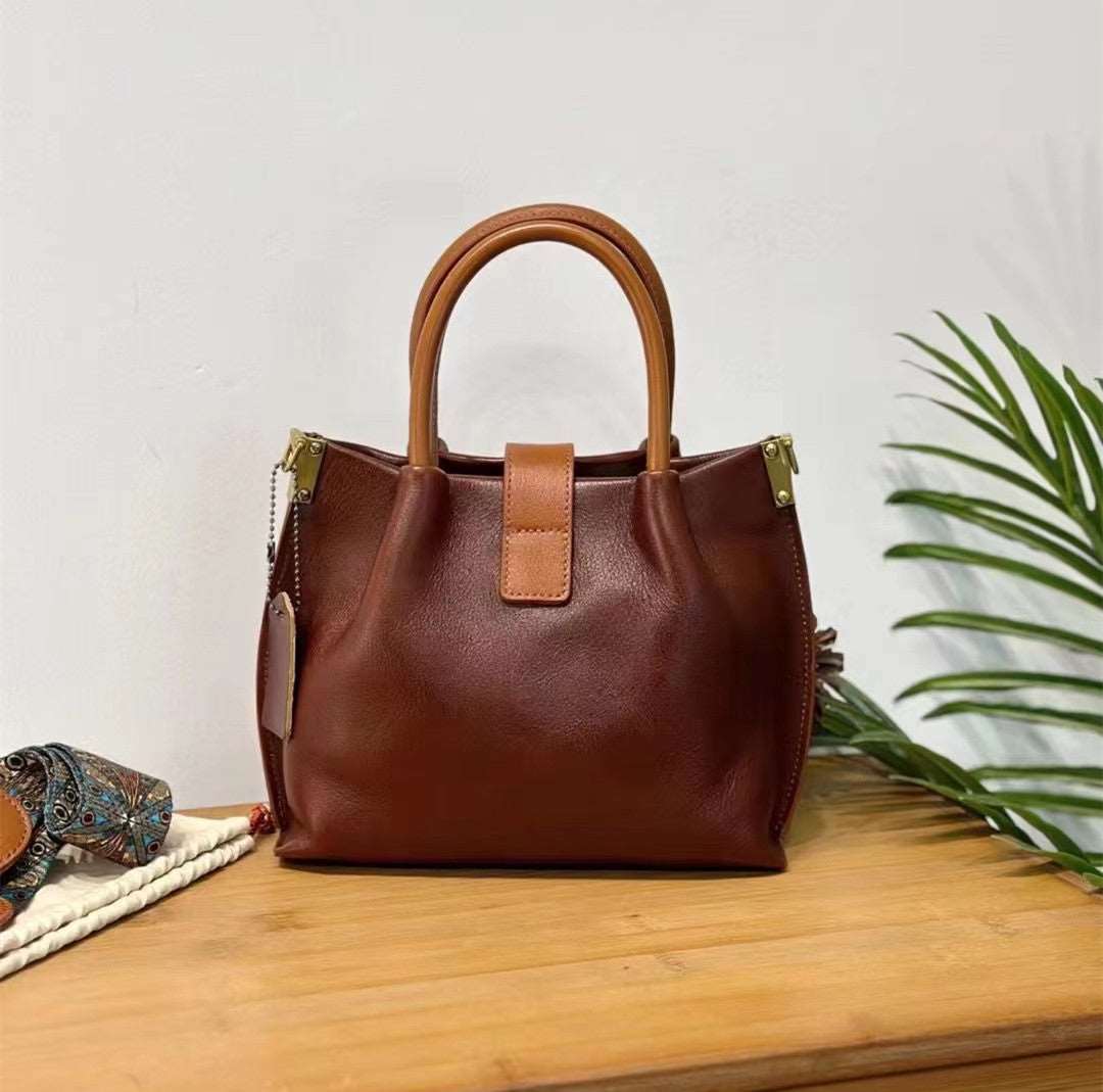 Elegant Leather Work Tote Women's Professional Woyaza