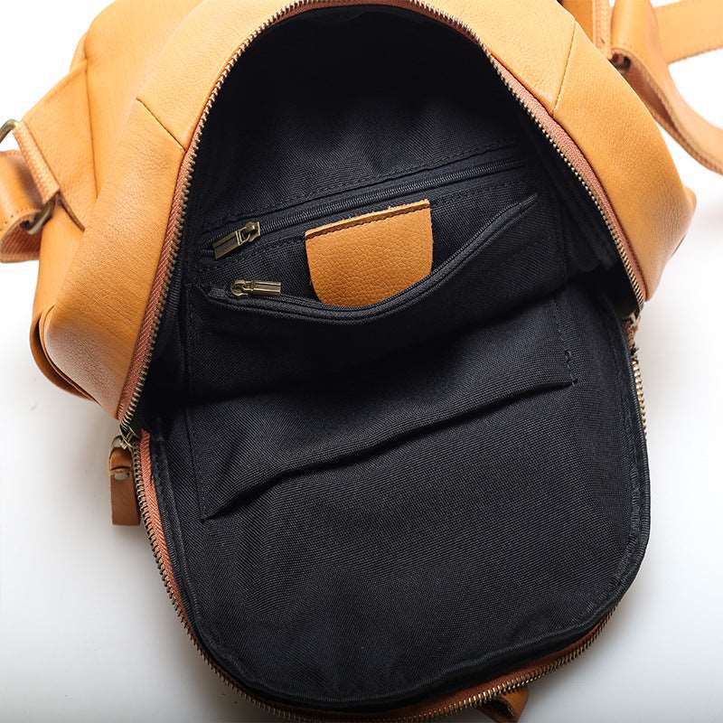 Versatile Leather Women's Backpack for Daily Errands woyaza