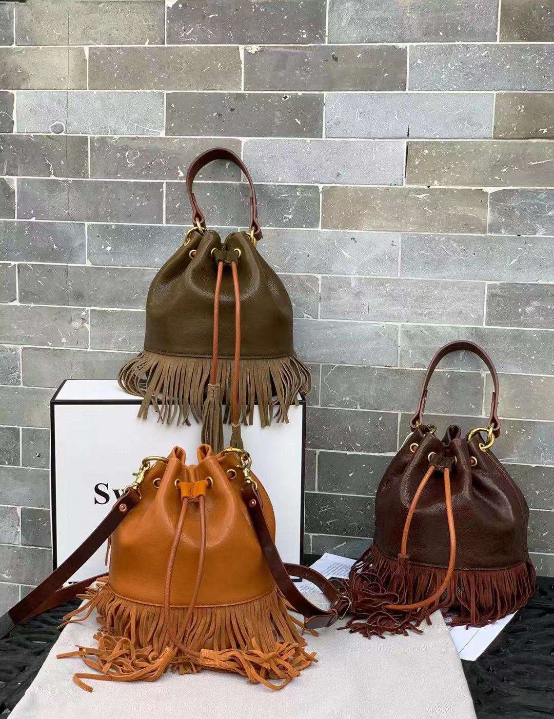Women's Genuine Leather Handbag Retro Style Woyaza