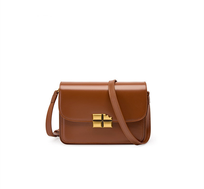 Chic Ladies' Crossbody Bag in Real Leather