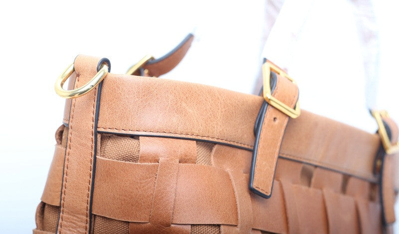 Luxurious Vintage Leather Women's Shoulder Bag woyaza