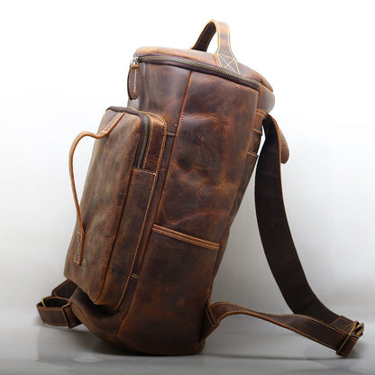 Stylish Leather Backpack for Men with Ample Space woyaza