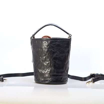 Polished Leather Weekender Bag woyaza