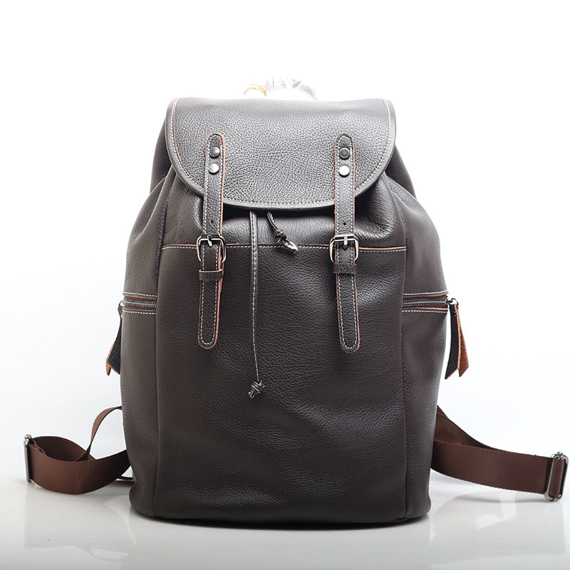 Classic Leather Men's Backpack for Everyday Adventures Woyaza