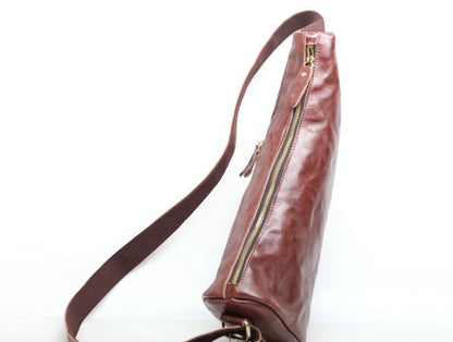 Timeless Leather Saddle Bag Women Woyaza