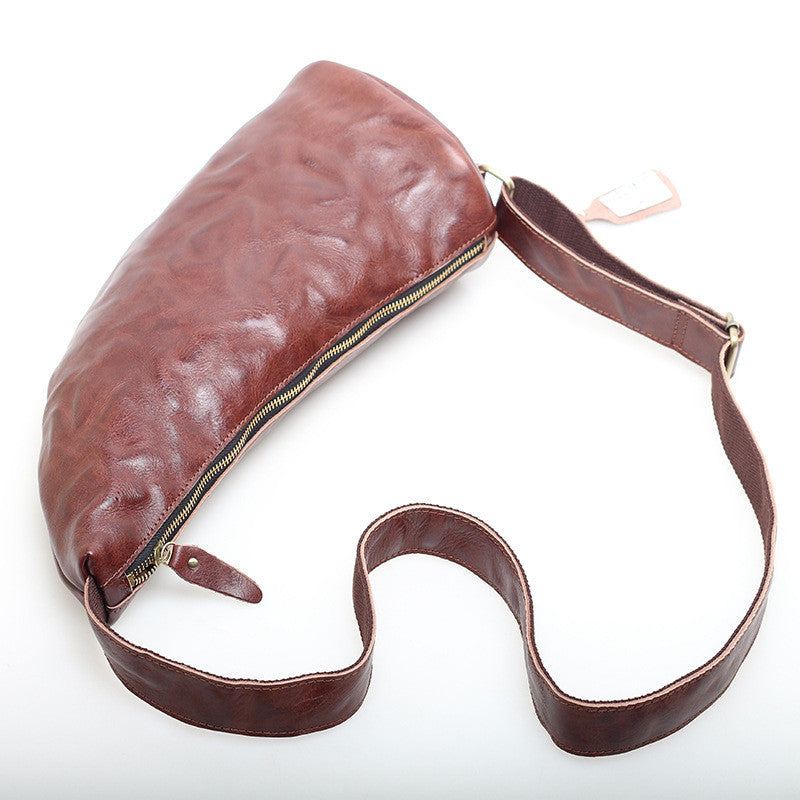 Classic Leather Sling Bag Female Woyaza