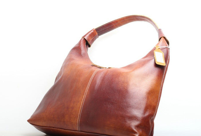 Retro Leather Handbag for Business Women woyaza