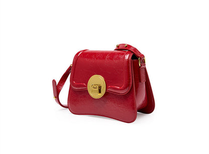 Sleek and Soft Leather Shoulder Bag