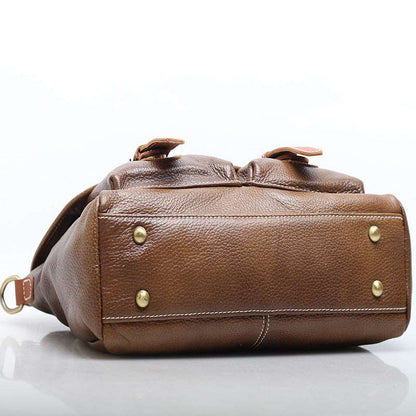 Handcrafted Leather Crossbody Bag Retro Craftsmanship woyaza